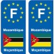 F Europe Mozambique autocollant plaque