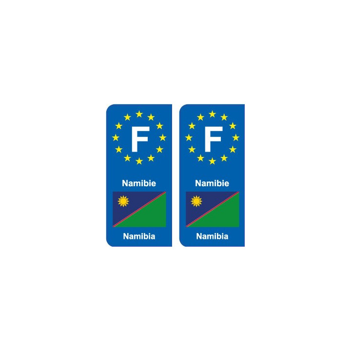 F Europe Namibie Namibia autocollant plaque