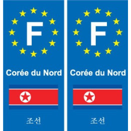 F Europa, Nord Korea North Korea aufkleber-platte