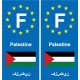 F Europe Palestine autocollant plaque