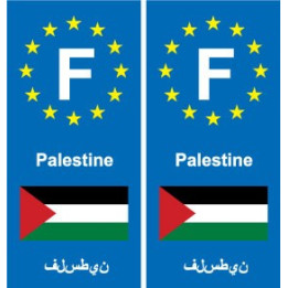 F Europe Palestine autocollant plaque