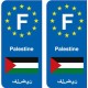 F Europe Palestine autocollant plaque