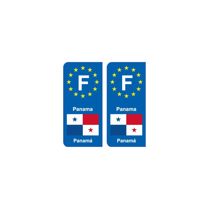 F Europe Panama autocollant plaque