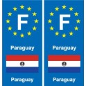 F Europe Angola autocollant plaque