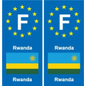 F Europa Ruanda adesivo piastra