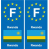 F Europa Ruanda aufkleber platte