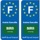 F Europe Arabie saoudite Saudi Arabia autocollant plaque