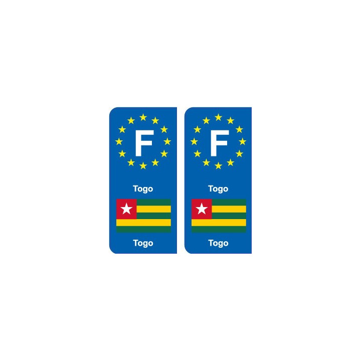 F Europe Togo autocollant plaque