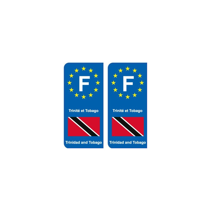 F Europe Trinité-et-Tobago autocollant plaque