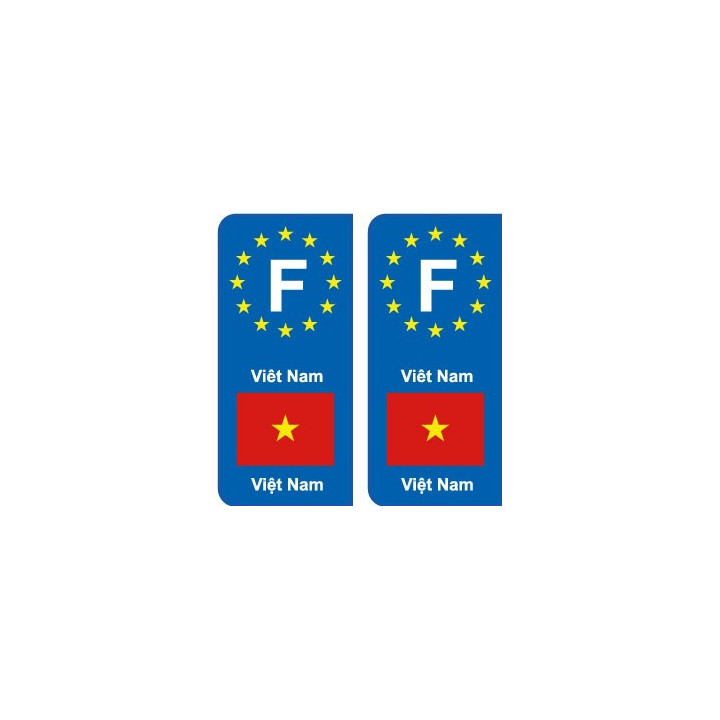 F Europe Viêt Nam VietNam autocollant plaque