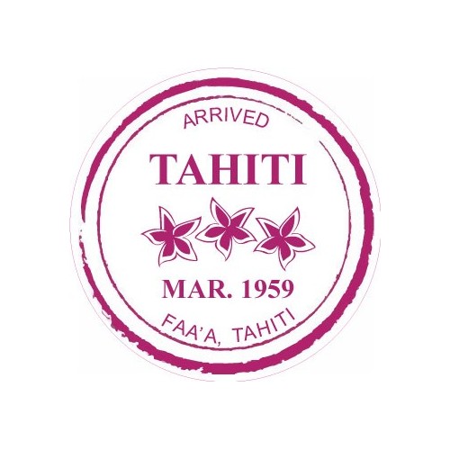Tahiti logo 1959 autocollant adhésif sticker
