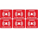 alarme logo 79 lot de 6 autocollant adhésif sticker