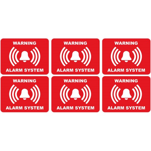 alarme logo 79 lot de 6 autocollant adhésif sticker