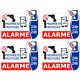 alarme vidéo surveillance lot de 4 logo 90 autocollant adhésif sticker