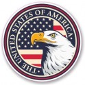 Aigle USA rond logo 235 autocollant adhésif sticker