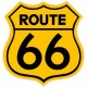 route 66 logo 59 lot de 2 autocollant adhésif sticker