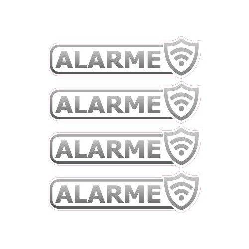 alarme lot de 4 logo 78 autocollant adhésif sticker