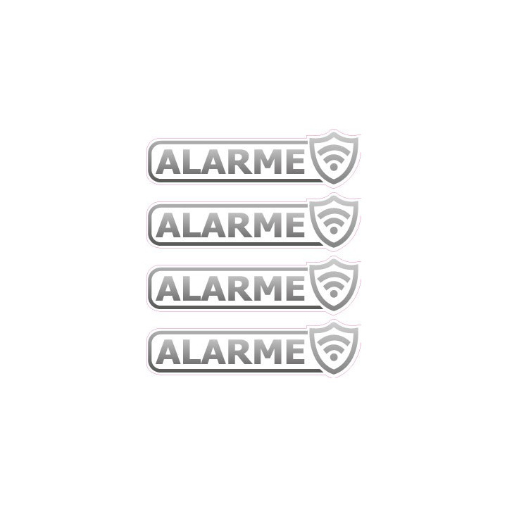 alarme lot de 4 logo 78 autocollant adhésif sticker