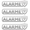 alarme lot de 4 logo 78 autocollant adhésif sticker