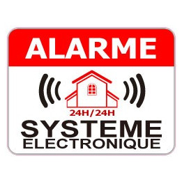 Sticker store under video surveillance alarm 1