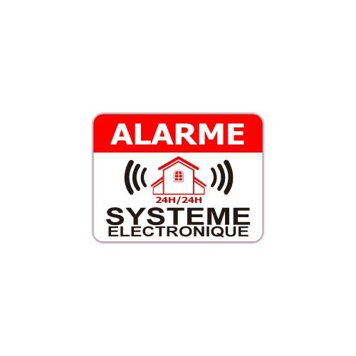 Sticker store under video surveillance alarm 1
