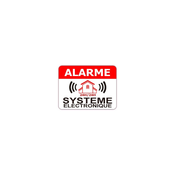 Sticker store under video surveillance alarm 1