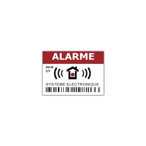 Etiqueta engomada de la tienda bajo la vigilancia de vídeo de alarma 1