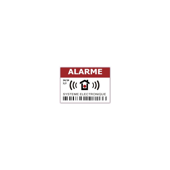 Aufkleber shop unter video-überwachung alarm 1