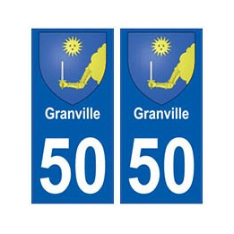 50 Granville  blason autocollant plaque stickers ville