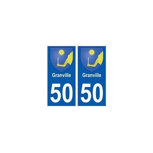 50 Granville  blason autocollant plaque stickers ville