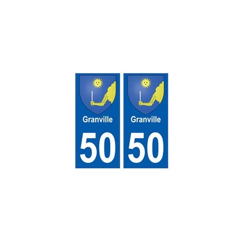 50 Granville  blason autocollant plaque stickers ville