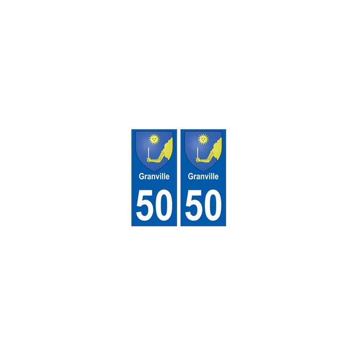 50 Granville  blason autocollant plaque stickers ville