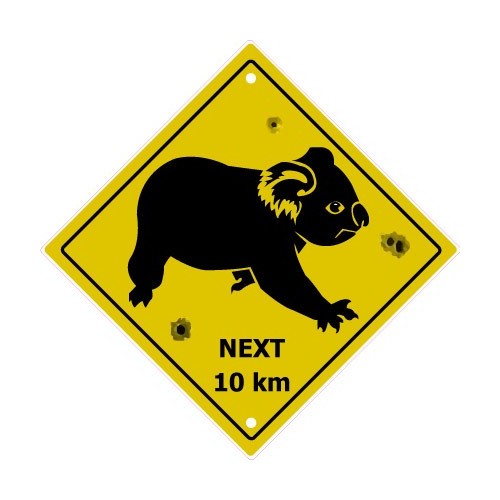 Koala Australien next 10km logo 21 autocollant adhésif sticker