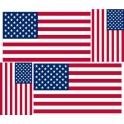 Amérique set drapeau new USA logo 962 autocollant adhésif sticker