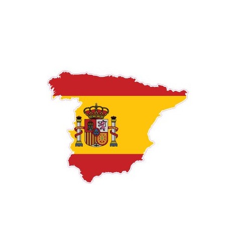 Espagne carte logo 143 autocollant adhésif sticker