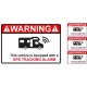 Alarme camping car logo 1 lot de 4 autocollant adhésif sticker
