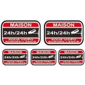 Alarme dissuasif logo 549 lot de 5 autocollant adhésif sticker