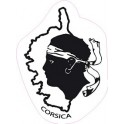 Adesivo Corsica Corsica adesivo testa di moro stemma