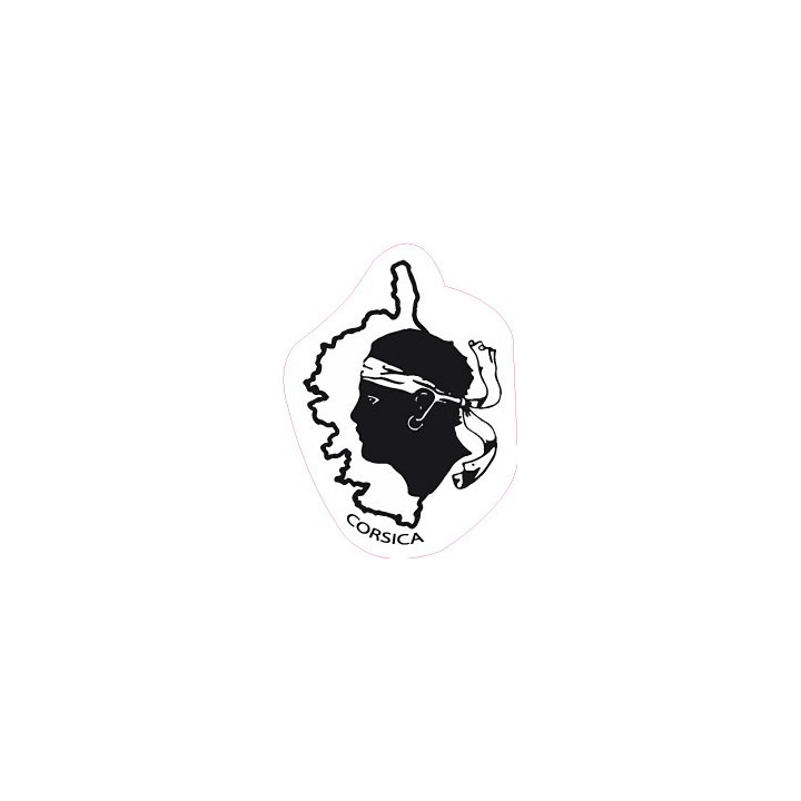 Sticker Corsica Corsica sticker head moor coat of arms