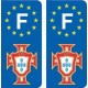 La FPF de fútbol de Portugal placa etiqueta