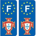 La FPF de fútbol de Portugal placa etiqueta