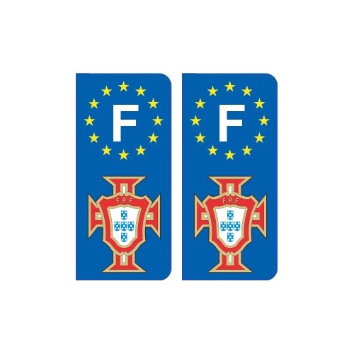 La FPF de fútbol de Portugal placa etiqueta