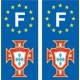 La FPF de fútbol de Portugal placa etiqueta