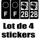 2B Corse sticker plate