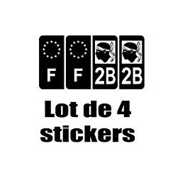 2B Corse sticker plate