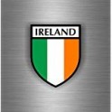 Autocollant sticker voiture tuning moto drapeau blason Irlande irlandais