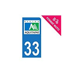 33 Gironde autocollant plaque sticker