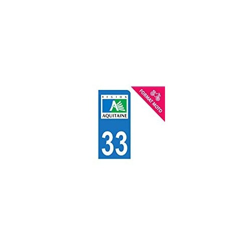 33 Gironde autocollant plaque sticker