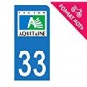 33 Gironde sticker plate sticker