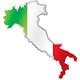 La bandera de italia - Pegatinas Pegatinas cachés cubre rueda de la llanta de auto